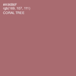 #A96B6F - Coral Tree Color Image